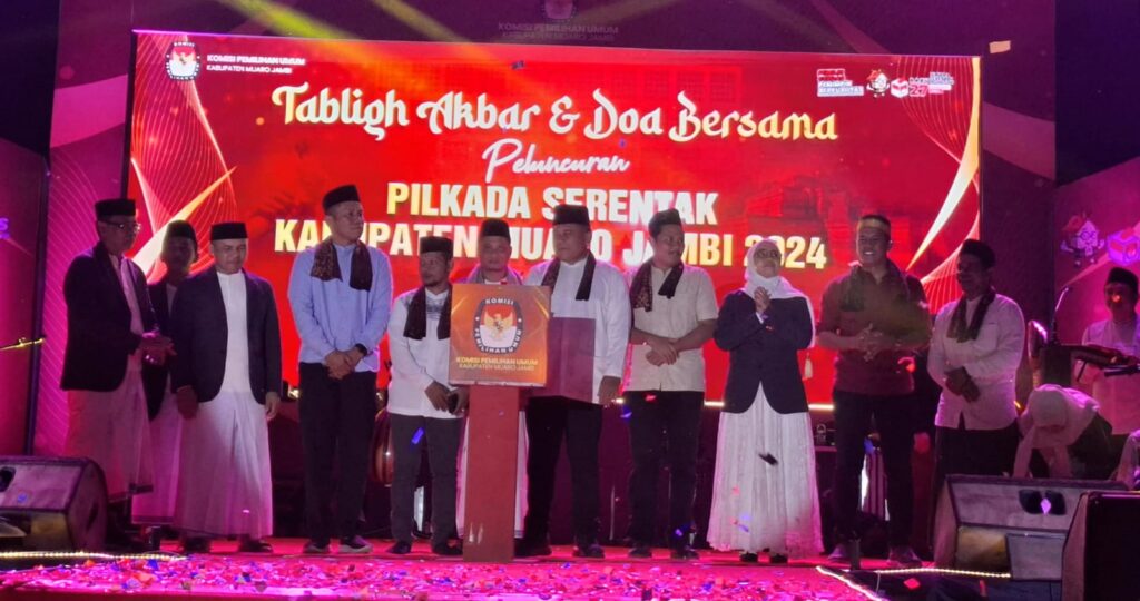 Beda Dengan Kabupaten Lain, KPU Muaro Jambi Gelar Peluncuran Pilkada Dengan Tabligh Akbar Dan Doa Bersama