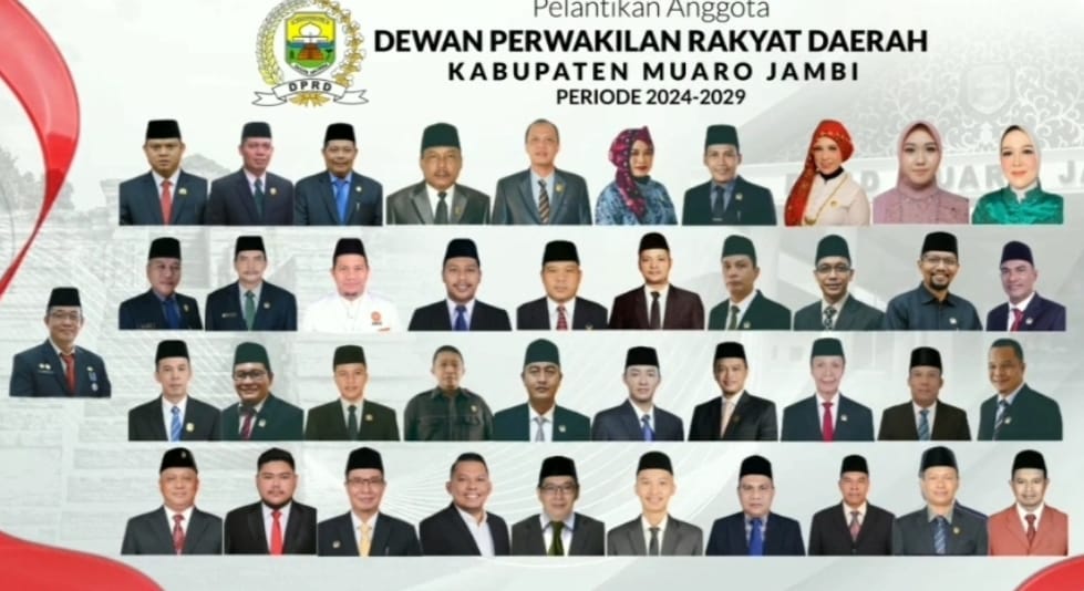 Anggota DPRD Muaro Jambi terpilih untuk periode 2024-2029. [TanyaFakta.id/Ist]