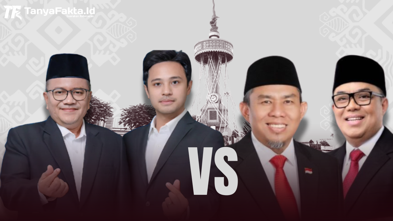 Maulana-Diza VS HAR-Guntur. [TanyaFakta.id/Redaksi]