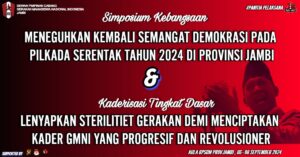 Guna Ciptakan Kader Yang Progresif, GmnI Jambi Gelar Simposium dan KTD