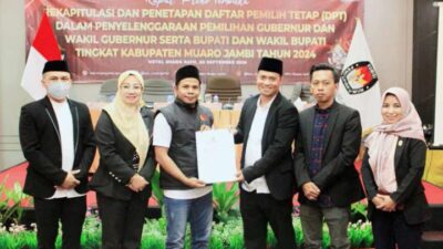 KPU Muaro Jambi Tetapkan DPT Sebanyak 317.746 Pemilih Untuk Pilkada 2024